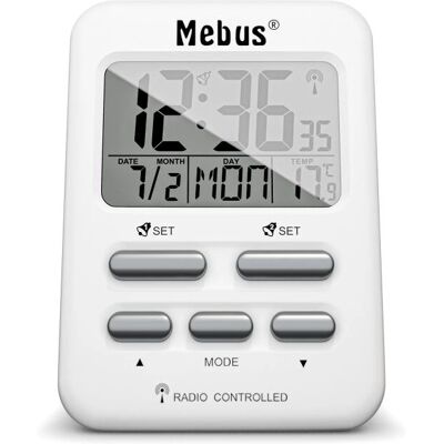 Mebus 25800 Wecker - Weiß Mebus 25800 Wecker - Weiß