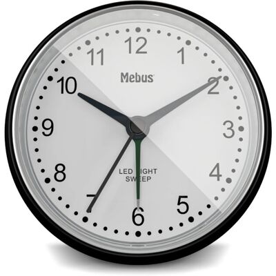 Réveil Mebus 25806 - Quartz, Silencieux, Éclairage - Publicité Réveil Mebus 25806 - Quartz, Silencieux, Éclairage - Publicité