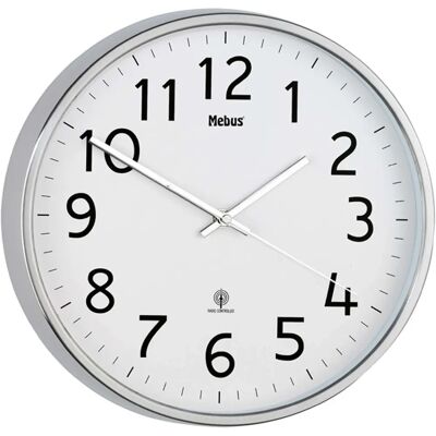 Mebus 52680 Silver Wall/Desk Clock - Wall/Clock Mebus 52680 Silver Wall/Desk Clock - Wall/Clock