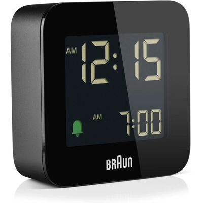 Braun BC08 - Travel Alarm Clock - Digital display, Radio control, Compact Braun BC08 - Travel Alarm Clock - Digital display, Radio control, Compact