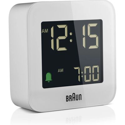 Braun BC08 White Digital Alarm Clock - Alarm Clock Braun BC08 White Digital Alarm Clock - Alarm Clock