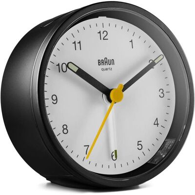 Réveil Braun BC12BW - Classique, Silencieux, Aiguilles Lumineuses - Publicité Réveil Braun BC12BW - Classique, Silencieux, Aiguilles Lumineuses - Publicité
