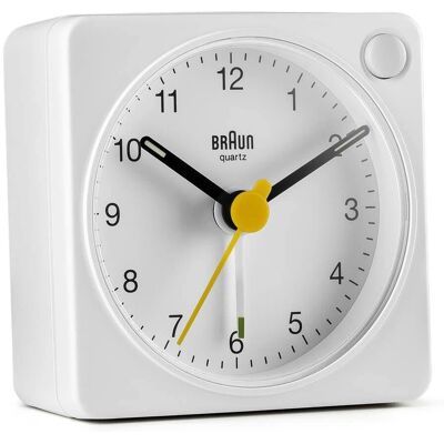 Braun BC02XW Alarm Clock - Quartz, White, Easy Read Braun BC02XW Alarm Clock - Quartz, White, Easy Read