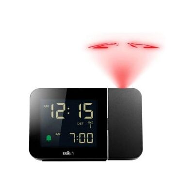 Braun 67160 Alarm Clock - Digital, Black, Projection, 12/24h Braun 67160 Alarm Clock - Digital, Black, Projection, 12/24h