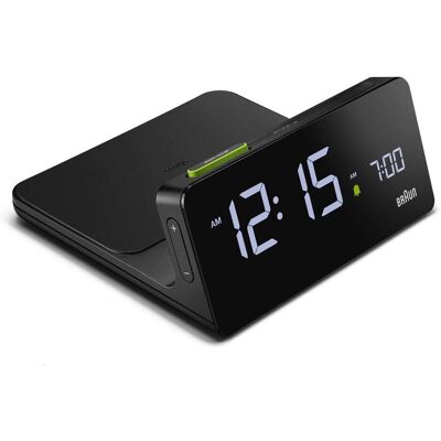 Ceas deșteptător wireless Braun BC21 - Digital, Negru Ceas deșteptător wireless Braun BC21 - Digital, Negru