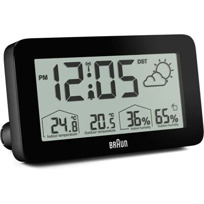 Braun BC13BP-DCF Réveil et Station Météo - Réveil - Publicité Braun BC13BP-DCF Réveil et Station Météo - Réveil - Publicité
