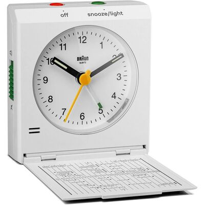 Braun - BC05W - Blanc - Analogique - Alarm clock - Publicité Braun - BC05W - Blanc - Analogique - Alarm clock - Publicité