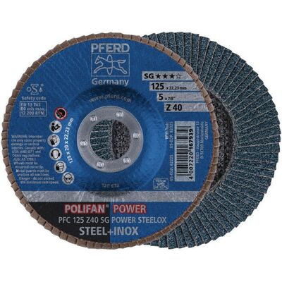 PFERD Conical Abrasive Disc - 125mm Z-60 for Stainless Steel PFERD Conical Abrasive Disc - 125mm Z-60 for Stainless Steel