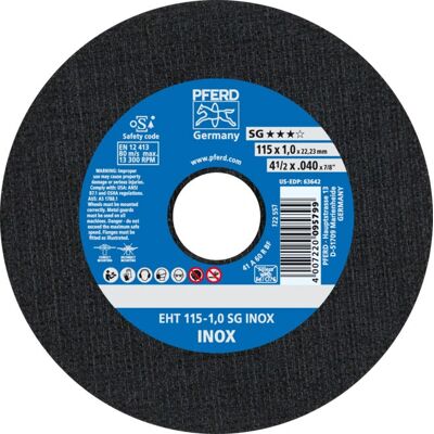 PFERD EHT 115-1,0 SG INOX - Winkelschleifer Zubehör PFERD EHT 115-1,0 SG INOX - Winkelschleifer Zubehör
