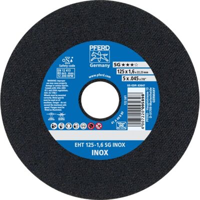 PFERD EHT 125-1,6 SG INOX - Winkelschleifer Zubehör PFERD EHT 125-1,6 SG INOX - Winkelschleifer Zubehör