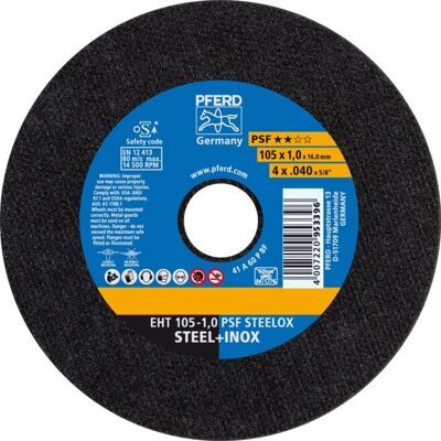 PFERD EHT 105-1,0 PSF Trennscheibe - Stahl/Edelstahl PFERD EHT 105-1,0 PSF Trennscheibe - Stahl/Edelstahl