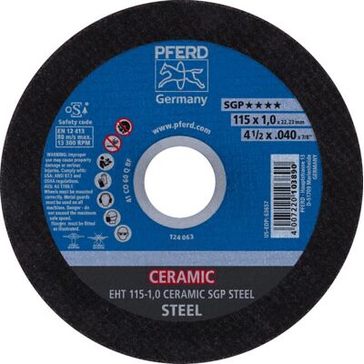 PFERD EHT 115-1,0 CERAMIC SGP STEEL - Winkelschleifer-Zubehör PFERD EHT 115-1,0 CERAMIC SGP STEEL - Winkelschleifer-Zubehör