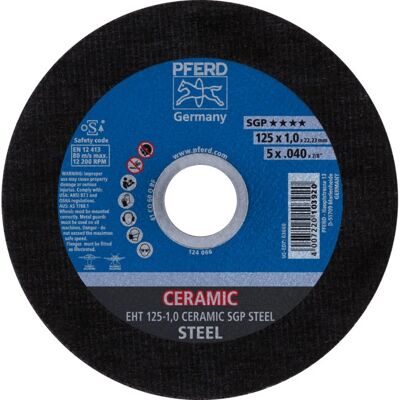 Disque à tronçonner en acier céramique PFERD 61312510 - Accessoire pour meuleuse Disque à tronçonner en acier céramique PFERD 61312510 - Accessoire pour meuleuse