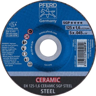 PFERD EH 125-1,6 Keramik SGP Stahl Winkelmutter - Stahl PFERD EH 125-1,6 Keramik SGP Stahl Winkelmutter - Stahl