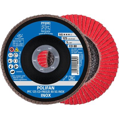 PFERD 67712580 Nikkellegering Co-Freeze 80 SG Inox Segmenteret Skive - Vinkelsliber-tilbehør PFERD 67712580 Nikkellegering Co-Freeze 80 SG Inox Segmenteret Skive - Vinkelsliber-tilbehør