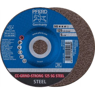 PFERD 64181125 Vinkelsliber Tilbehør - CC-GRIND-STRONG 125 SG Slibeskive PFERD 64181125 Vinkelsliber Tilbehør - CC-GRIND-STRONG 125 SG Slibeskive