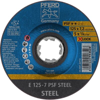 PFERD 62011125 vinkelsliber tilbehør - Stål slibeskive, 125mm PFERD 62011125 vinkelsliber tilbehør - Stål slibeskive, 125mm