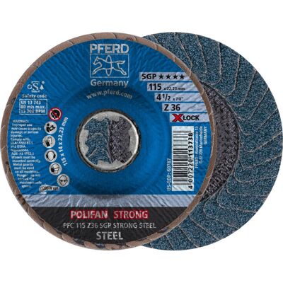 PFERD PFC 115 Z 36 SGP - Disco di smerigliatura per acciaio - Utensile rotativo PFERD PFC 115 Z 36 SGP - Disco di smerigliatura per acciaio - Utensile rotativo
