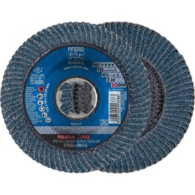 Disco a lamelle X-LOCK POLIFAN 115mm - Accessorio per smerigliatrice Disco a lamelle X-LOCK POLIFAN 115mm - Accessorio per smerigliatrice