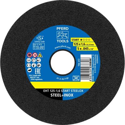 Disque de coupe PFERD D125x1,6mm Inox - 22,23mm - Publicité Disque de coupe PFERD D125x1,6mm Inox - 22,23mm - Publicité