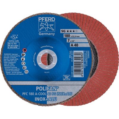 PFERD PFC 180 A-COOL 40 SG INOX+ALU Acessório para Ferramenta Rotativa - Esmerilamento/Polimento PFERD PFC 180 A-COOL 40 SG INOX+ALU Acessório para Ferramenta Rotativa - Esmerilamento/Polimento