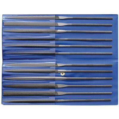 Juego de limas de aguja PFERD - 160mm, Perfiles variados, Estuche de plástico Juego de limas de aguja PFERD - 160mm, Perfiles variados, Estuche de plástico