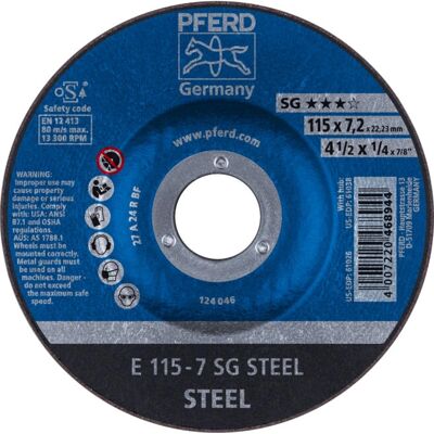 Accessoire pour meuleuse PFERD 62211626 - Acier, 115mm - Publicité Accessoire pour meuleuse PFERD 62211626 - Acier, 115mm - Publicité