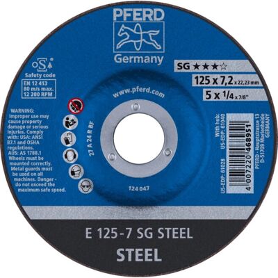 Accessorio per Smerigliatrice PFERD 62212626 - Acciaio 125mm Accessorio per Smerigliatrice PFERD 62212626 - Acciaio 125mm
