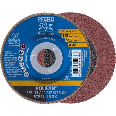 PFERD 115 A 40 Schleifscheibe - Stahl, Inox, Kunststoff PFERD 115 A 40 Schleifscheibe - Stahl, Inox, Kunststoff