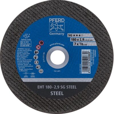 PFERD EHT 180x2,9x22,23 - Trennscheibe für Stahl PFERD EHT 180x2,9x22,23 - Trennscheibe für Stahl