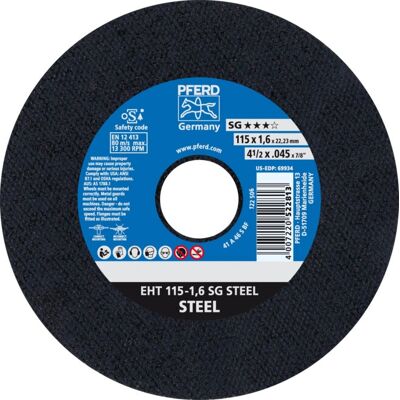 PFERD EHT 115-1,6 SG Winkelschleifer-Zubehör - Stahl, 115 mm, 1,6 mm PFERD EHT 115-1,6 SG Winkelschleifer-Zubehör - Stahl, 115 mm, 1,6 mm
