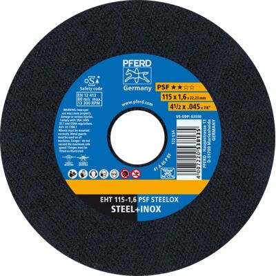 Accessorio smerigliatrice angolare PFERD EHT 115-1,6 PSF - Acciaio inox Accessorio smerigliatrice angolare PFERD EHT 115-1,6 PSF - Acciaio inox