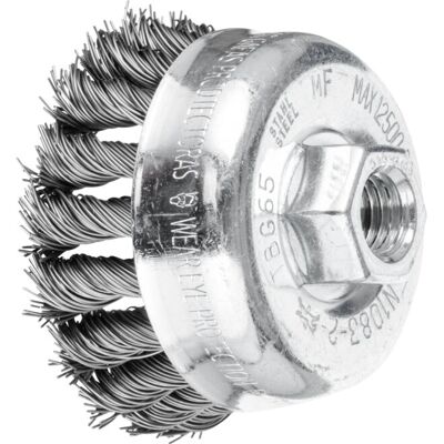PFERD M14 65mm Heavy Duty Wire Cup Brush - Deburring & Rust Removal PFERD M14 65mm Heavy Duty Wire Cup Brush - Deburring & Rust Removal