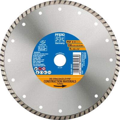 PFERD 68023222 Vinkelslipstillbehör - Diamant skärskiva PFERD 68023222 Vinkelslipstillbehör - Diamant skärskiva
