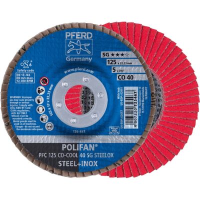 PFERD PFC 125 CO-COOL 40 SG STEELOX - Schleif-/Poliersystem PFERD PFC 125 CO-COOL 40 SG STEELOX - Schleif-/Poliersystem
