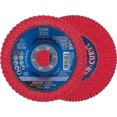 PFERD 67689056 Vinkelslipstillbehör - Stål, 125mm, Korn 60 PFERD 67689056 Vinkelslipstillbehör - Stål, 125mm, Korn 60