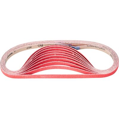 PFERD - Keramikkorn Schleifband BA 12x610mm CO-COOL80 für Edelstahl-Schliff mit Bandschleifer PFERD - Keramikkorn Schleifband BA 12x610mm CO-COOL80 für Edelstahl-Schliff mit Bandschleifer