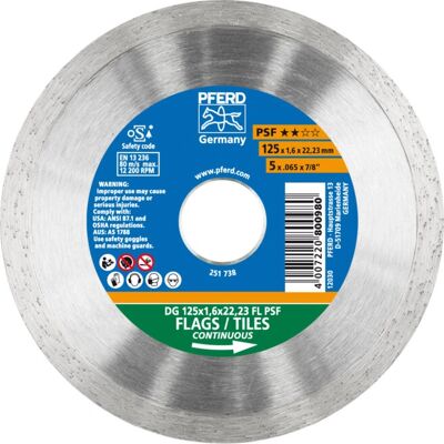 PFERD 68000012 Vinkelslipstillbehör - Diamantskivstång 125mm PFERD 68000012 Vinkelslipstillbehör - Diamantskivstång 125mm