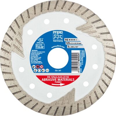 PFERD 68000022 Winkelschleifer-Zubehör - Diamant-Trennscheibe, 125mm PFERD 68000022 Winkelschleifer-Zubehör - Diamant-Trennscheibe, 125mm