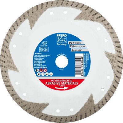 PFERD 68000024 Diamant-skivor - 230 mm, Betong, Sten PFERD 68000024 Diamant-skivor - 230 mm, Betong, Sten