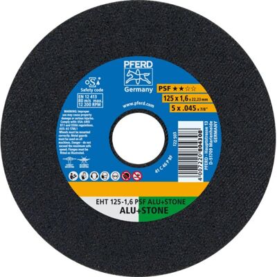 PFERD EHT 125-1,6 PSF ALU+STONE Winkelschleifer-Zubehör - Trennscheibe PFERD EHT 125-1,6 PSF ALU+STONE Winkelschleifer-Zubehör - Trennscheibe
