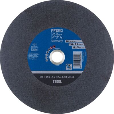 Disque abrasif PFERD 80 T 350-2,5 H SG LAB Acier/32,0 Accessoire meuleuse d'angle Disque abrasif PFERD 80 T 350-2,5 H SG LAB Acier/32,0 Accessoire meuleuse d'angle