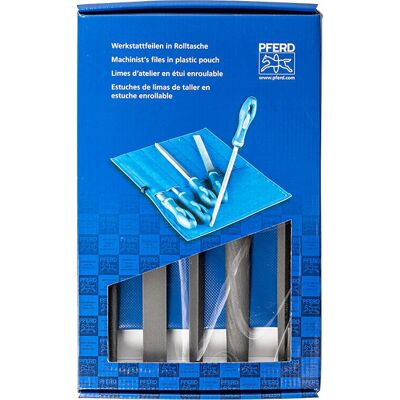 PFERD 11801541 Vijlenset - 250mm, Werkplaats, Ergonomisch Handvat PFERD 11801541 Vijlenset - 250mm, Werkplaats, Ergonomisch Handvat
