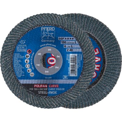PFERD PFR 150-L Z 40 SGP CURVE - Schleif-/Schleifzubehör PFERD PFR 150-L Z 40 SGP CURVE - Schleif-/Schleifzubehör