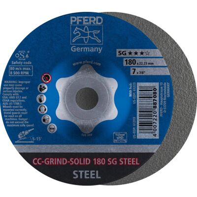 Accessoire pour meuleuse PFERD 180 SG - Disque en acier haute performance - Publicité Accessoire pour meuleuse PFERD 180 SG - Disque en acier haute performance - Publicité