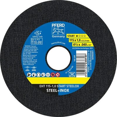 PFERD EHT 115-1,0 START STEELOX - Cutting Disc for Steel & Stainless Steel PFERD EHT 115-1,0 START STEELOX - Cutting Disc for Steel & Stainless Steel
