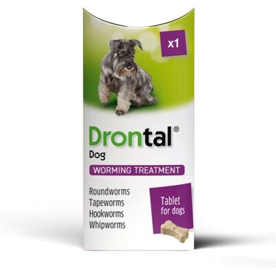 Drontal Dog Tasty Bone Tablets - Effective Worming for Dogs Drontal Dog Tasty Bone Tablets - Effective Worming for Dogs