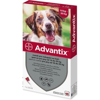 Advantix Marke Modell - Floh- und Zeckenschutz für Hunde 10-25kg Advantix Marke Modell - Floh- und Zeckenschutz für Hunde 10-25kg