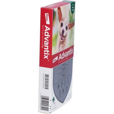 Elanco Advantix Fino a 4kg - Spot-On Pulci & Zecche - 4 Pipette Elanco Advantix Fino a 4kg - Spot-On Pulci & Zecche - 4 Pipette