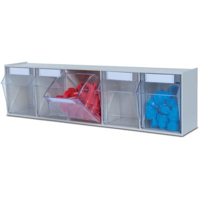 Hünersdorff - Caja de almacenamiento - Sin polvo, Transparente, Plástico de alto impacto Hünersdorff - Caja de almacenamiento - Sin polvo, Transparente, Plástico de alto impacto